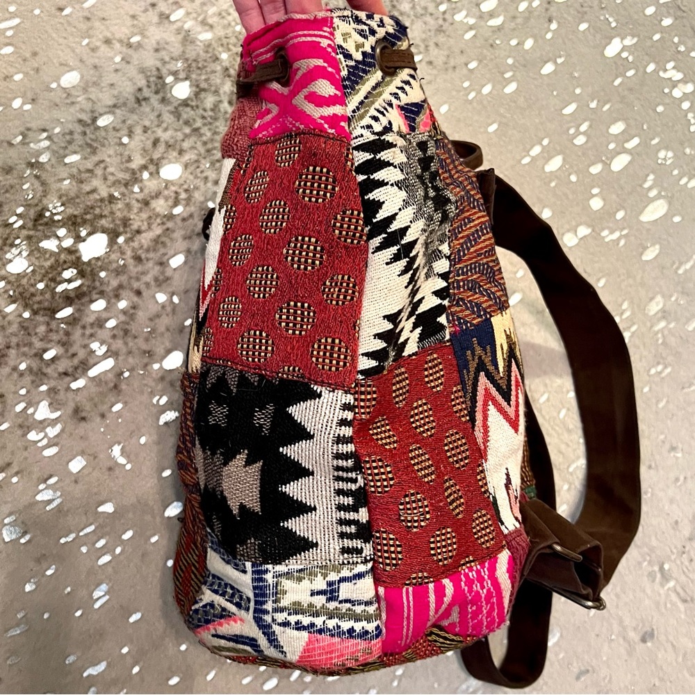 Anthro x RAJ Patchwork Leather Backpack - Picture 6 of 16